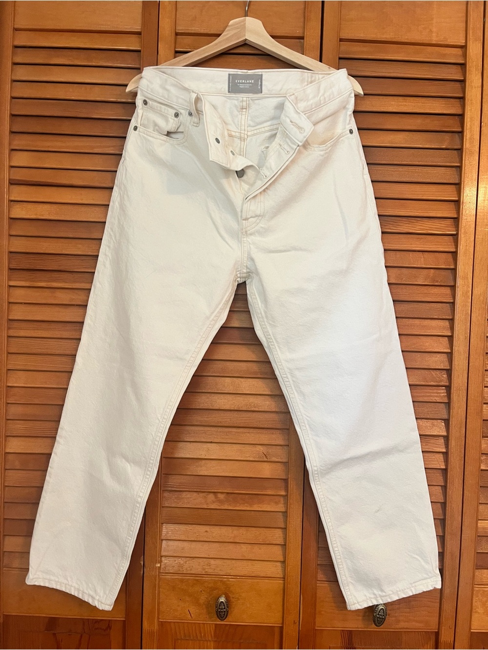 EVERLANE Relaxed Fit White Women’s Jeans